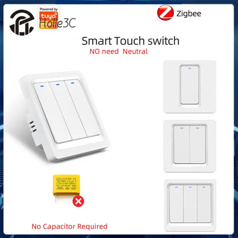 

Timer Tuya Zigbee Smart Switch Voice Control Tuya Zigbee Smart Scene Switch 1/2/3 Gang Smart Life App Smart Wall Light Switch