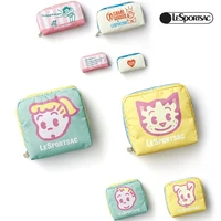 kawaii cartoon anime lesportsac cute print small square bag clutch bag storage bag cosmetic bag toys for girls