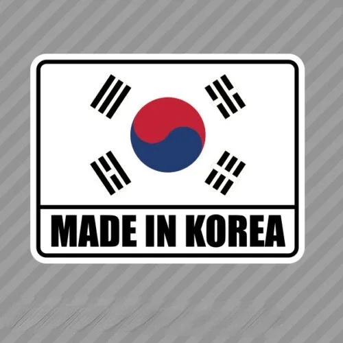 

Новый дизайн, Сделано в Корее, наклейка, защита от царапин, украшение KOR KR, Корея, виниловая наклейка, декоративная наклейка, 13 см