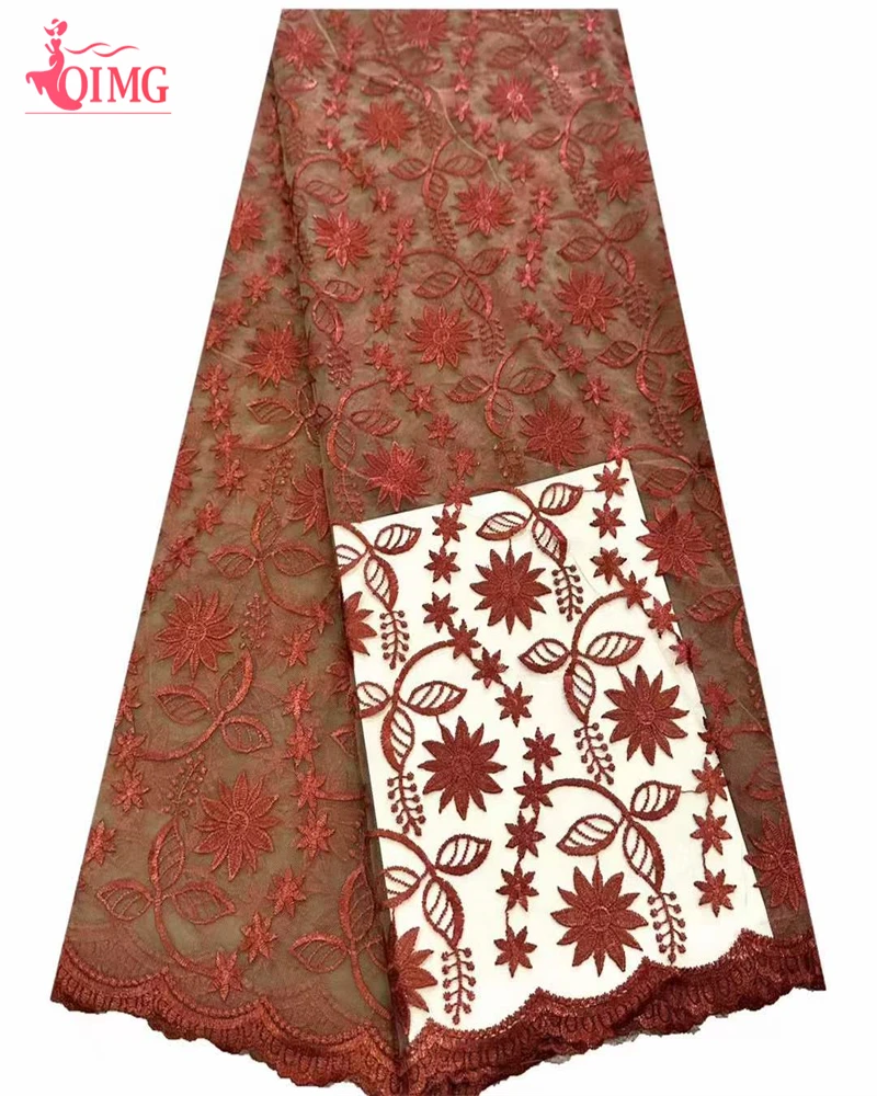 OIMG 2023 Высококачественная французская нигерийская кружевная ткань с вышивкой в