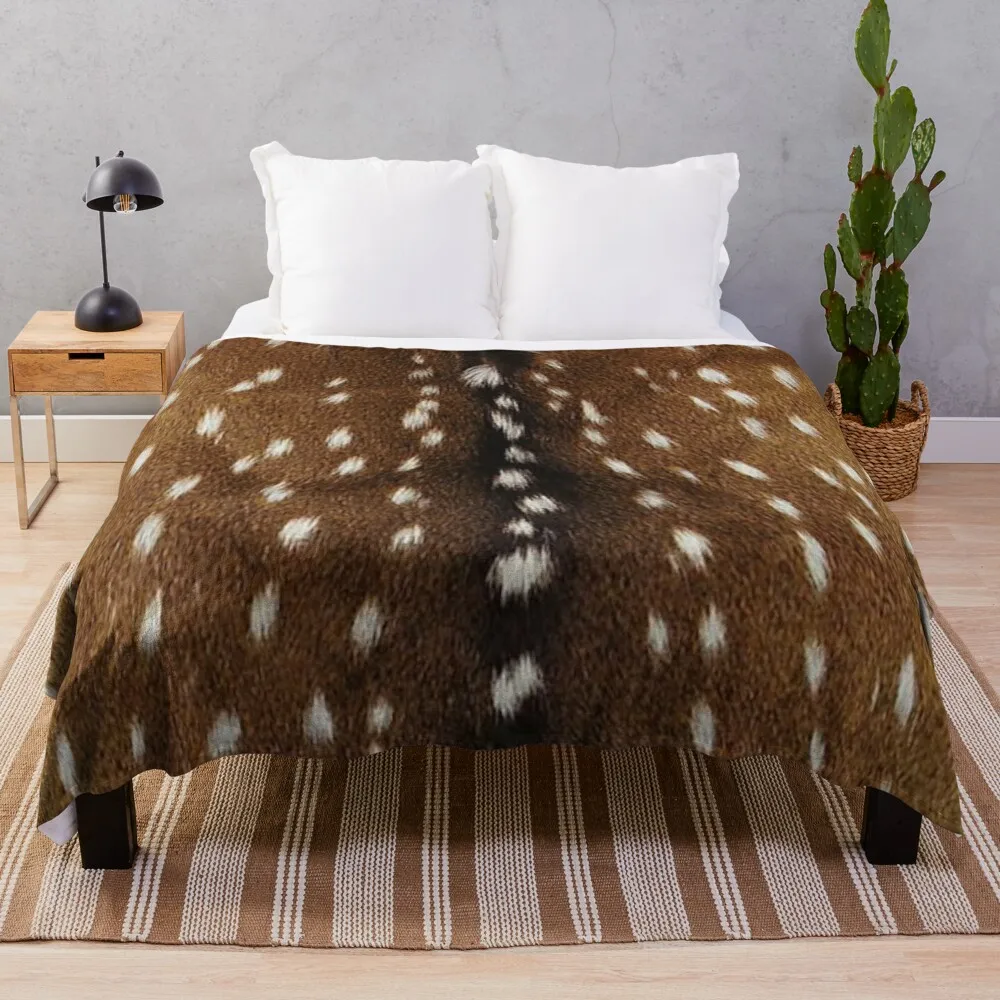 

Natural Deer Skin PatternThrow Blanket retractable and reclining sofa blanket giant sofa blanket Double blanket