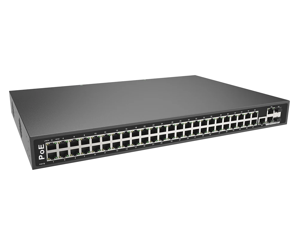 

48 Port Unmanaged Rack Mount Fast Ethernet 10/100Mbps Network POE Switch