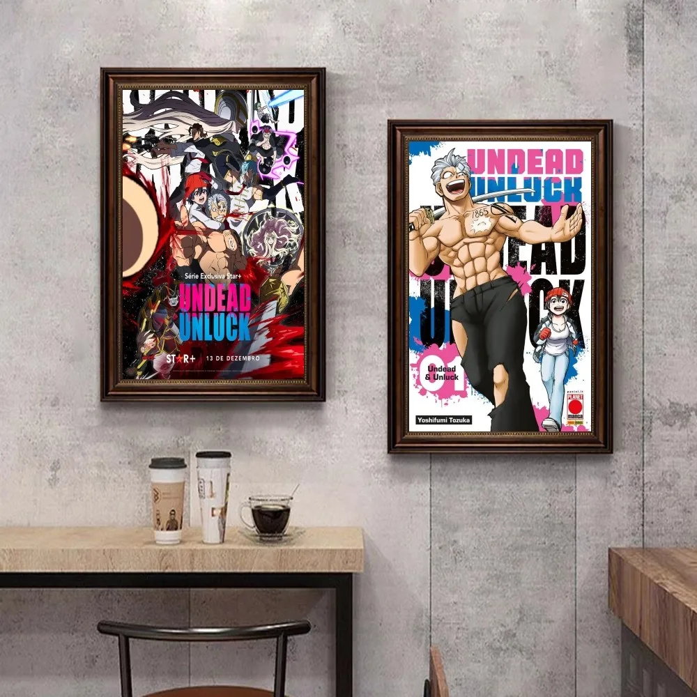 Винтажные плакаты Undead Unluck клейкие печатные из белой бумаги художественные