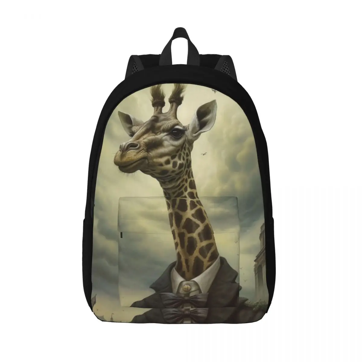 

Giraffe Canvas Backpacks Mystic Gothic Big Style Backpack Picnic Bags
