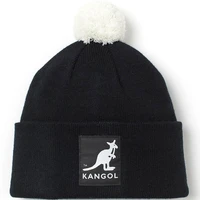 kangol joint black kangaroo patch white ball knit hat unisex beanies winter hat keep warm 2022 designer bonnets skullies