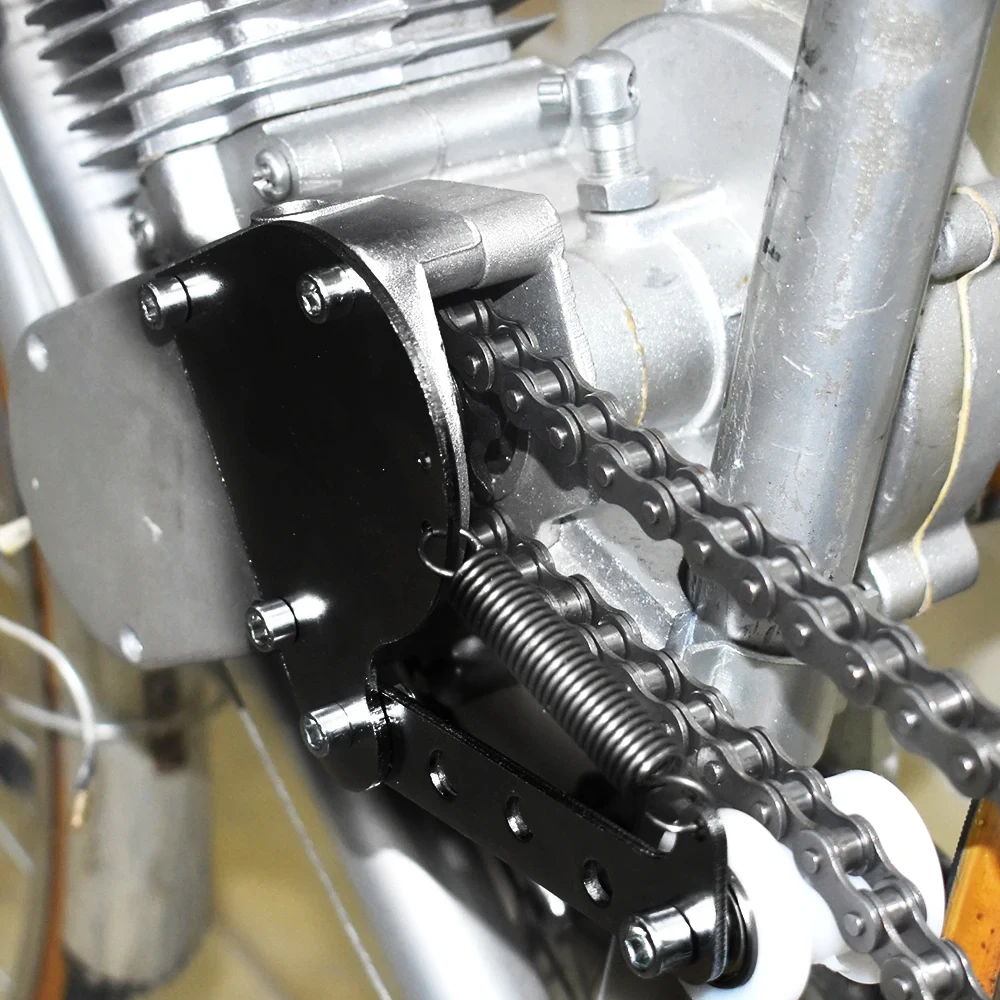 Черный Электрический Натяжитель Цепи Для 2-тактного Двигателя 49cc 66cc 80cc Мотоцикла