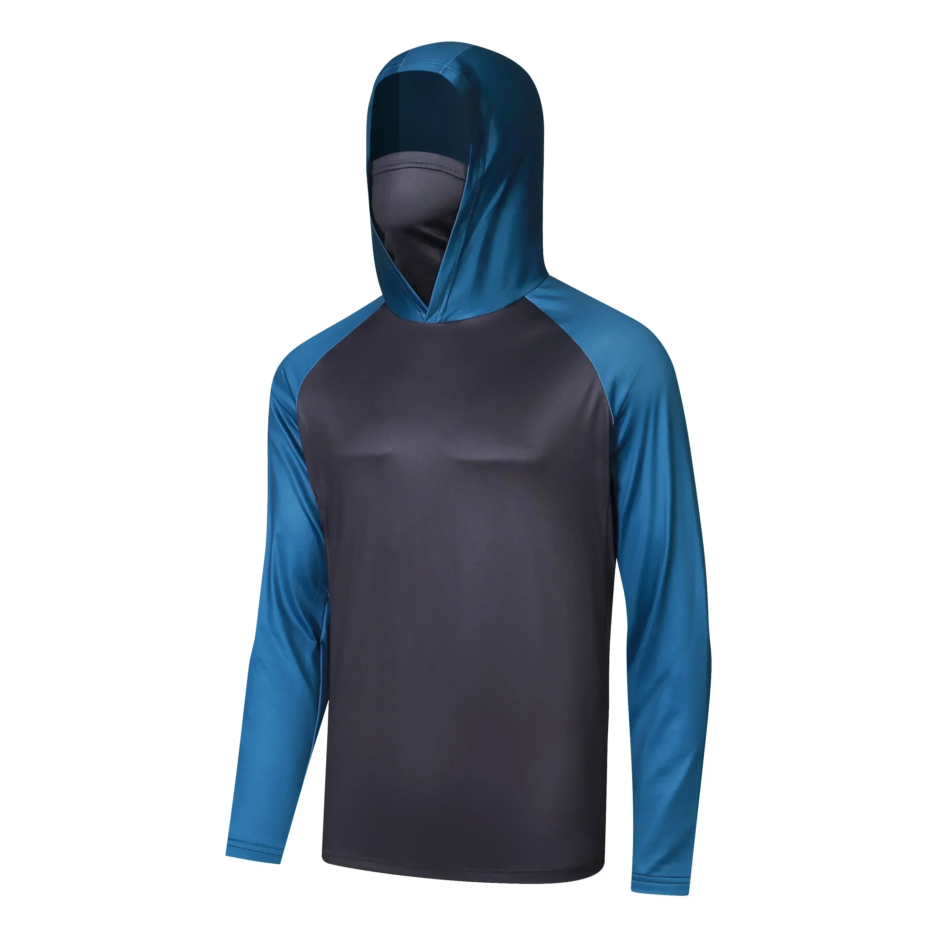 Рубашки для рыбалки мужская одежда с капюшоном и длинными рукавами защита Camisa De