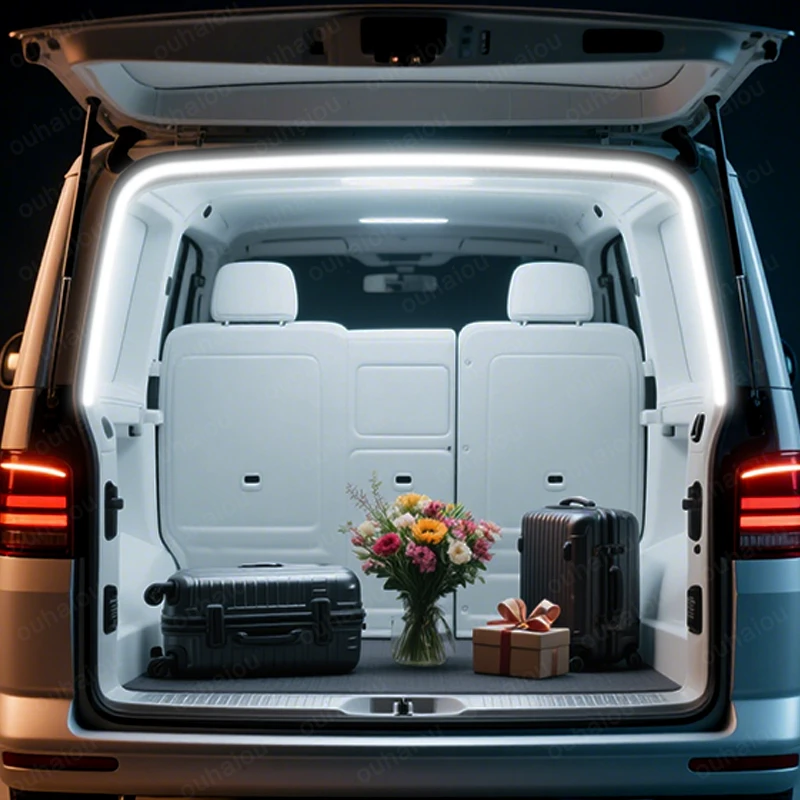 

ДЛЯ VOLKSWAGEN MULTIYAN Caravelle Sharan модификация багажника Атмосферные фонари Белый теплый белый Задний багажник Светодиодная панель