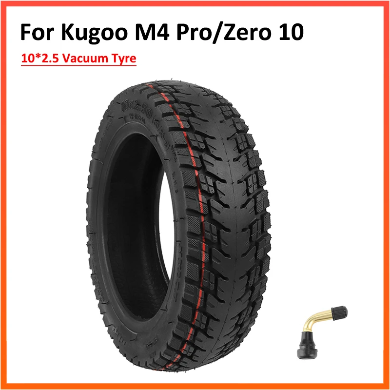 

10*2.50 60/85-6 Tubeless Tire for KUGOO M4 Electric Scooter Zero 10 Wheel Vacuum Cross Country Tyre Accessories
