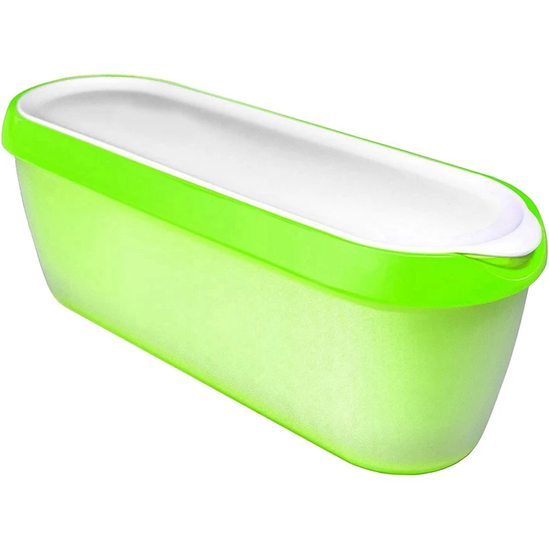 

Ice Cream Containers Accessory Parts For Ice Cream Reusable Freezer Storage (Green)