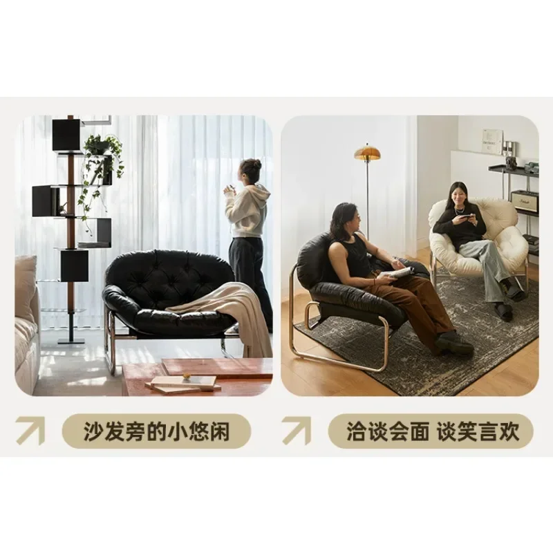 Большой расслабляющий художественный стул кресло в стиле ретро высокого класса