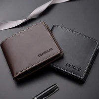wallet mens business young student fashion wallet mens pu vertical and horizontal multi card personalized zero wallet