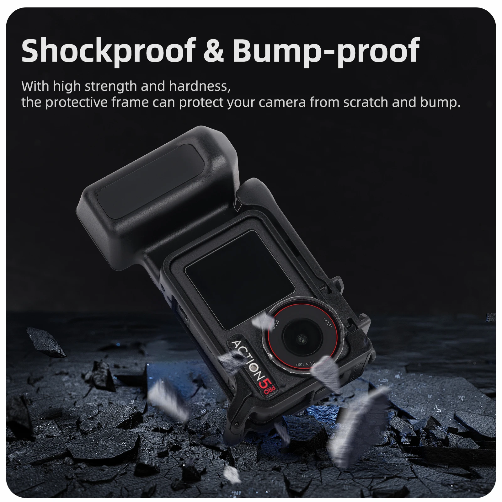 Рукоятка-держатель Sunnylife для DJI Osmo Action 5 Pro43 для уличной съемки, быстросъемное крепление, защитная рамка, аксессуары для камеры (art.: 3920da5eed383) - 3920da5eed383