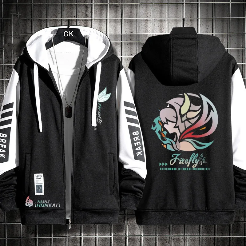 Honkai: Star Rail Firefly Косплей Костюм Толстовка на молнии с длинными рукавами Женская и