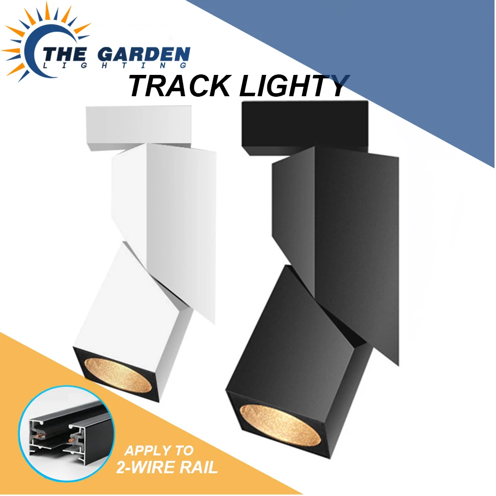 

LED Track Light New Fashion Art Cube 7W 12W 15W Lamp COB Spotlights for Shop Lighting Fixtures Modern Lighting Track Lighting