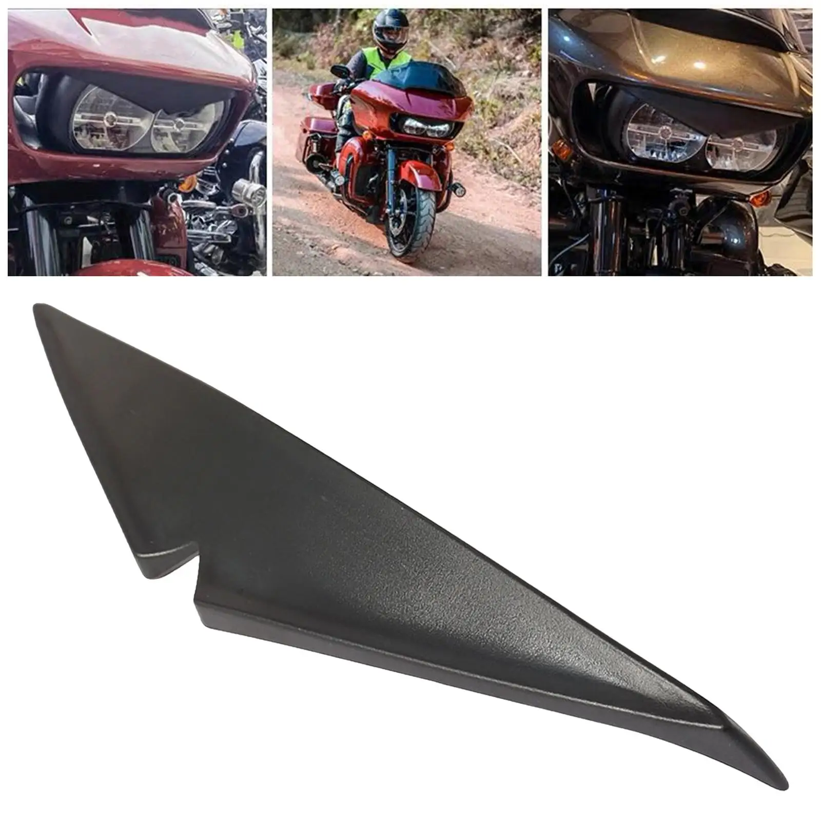 

Motorcycle Headlamp Eyebrow Eyelid Sticker Plastic Decoration Fit for Harley
