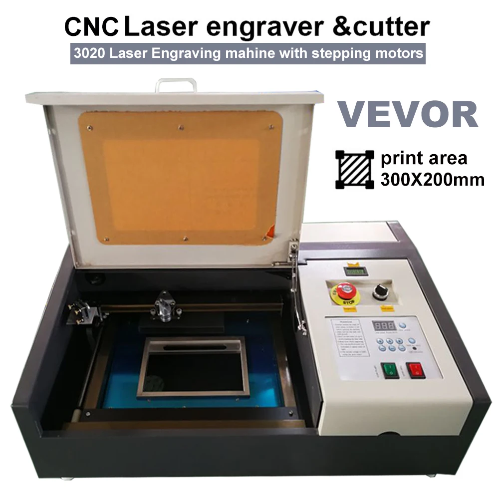 

SI HAO CO2 Laser Engraving Machine 50W Laser Cutting Machine HIGH SPEED With Hermetic CO2 Glass Tube For Metal And Wood