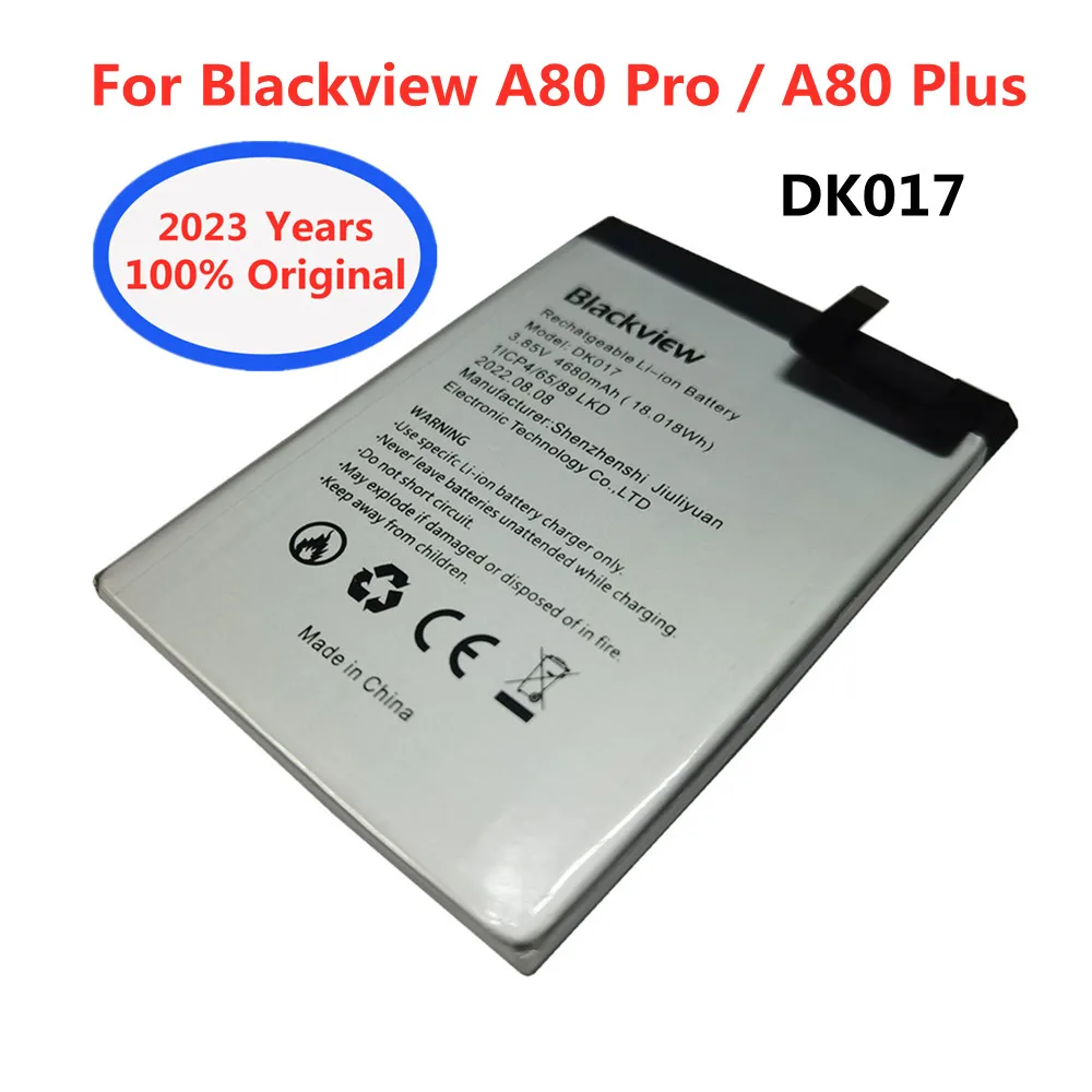 2023 новый оригинальный аккумулятор Blackview DK017 (A80 Pro и A80 Plus) 4680 мАч для Blackview A80 Pro A80Pro A80 Plus A80Plus