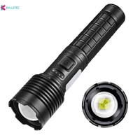 xhp50 high power led flashlights portable led camping lamps 7 modes zoom torch light self defense power bank rechargeable light