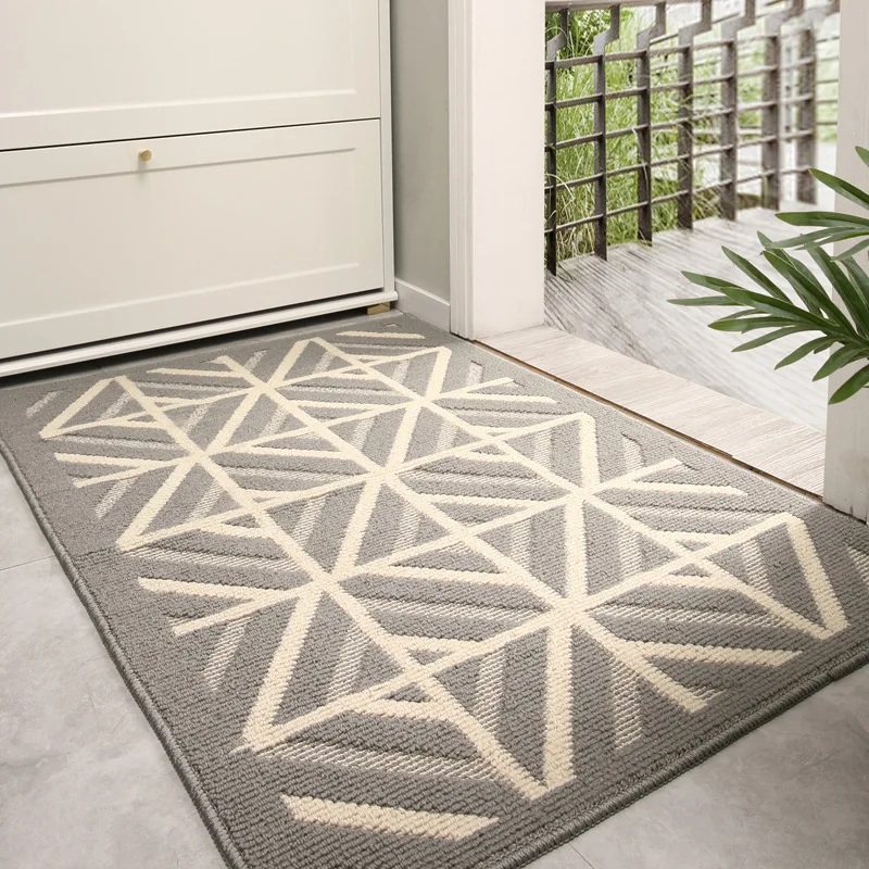 

Nordic Door Mats Home Door Pad Dust-proof Wear-resistant Dirt-resistant Porch Carpet Living Room Rug Hallway Decor