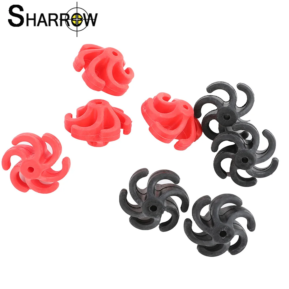 

4PCS Compound Bow String Rubber Stabilizer Durable Silencer Bowstring Vibration Damper Shock Absorber Archery Accessory
