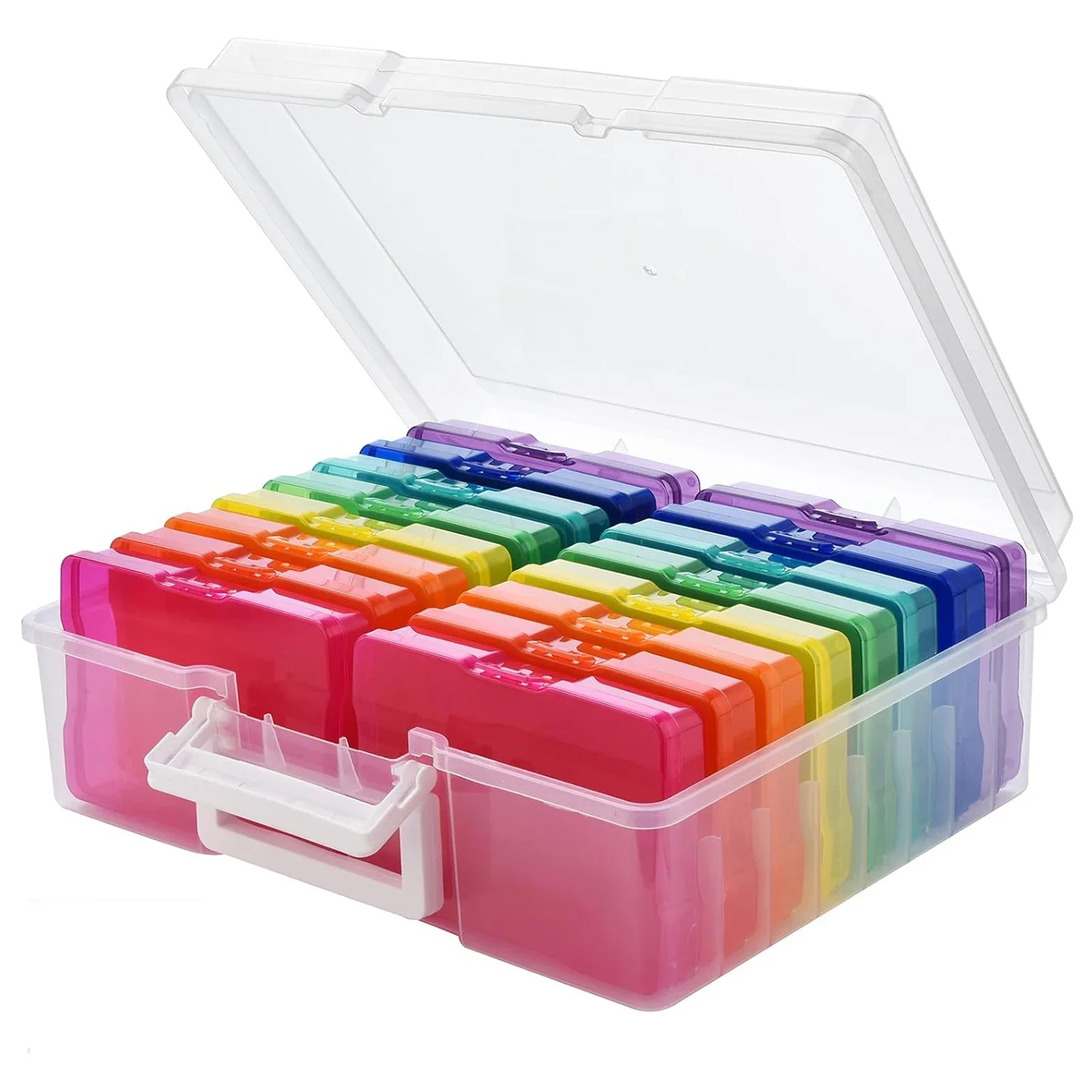 1 шт. бытовая коробка для хранения фотографий с ручкой 4 дюйма X 6 дюймов