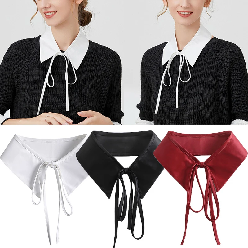 

2022 False Collar Versatile Fashion Decoration False Collar Soft Light Multi-functional Lace Pointed Collar Small Single Collar