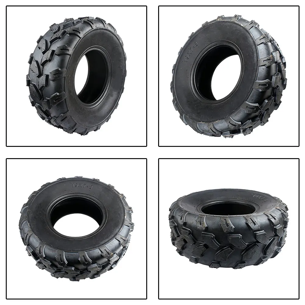 Фото Колесный диск 19x7.00-8 в сборе с шиной и подшипниками 6202RS для квадроциклов и картов, серебристый, запчасть для четырехколесного транспорта №5