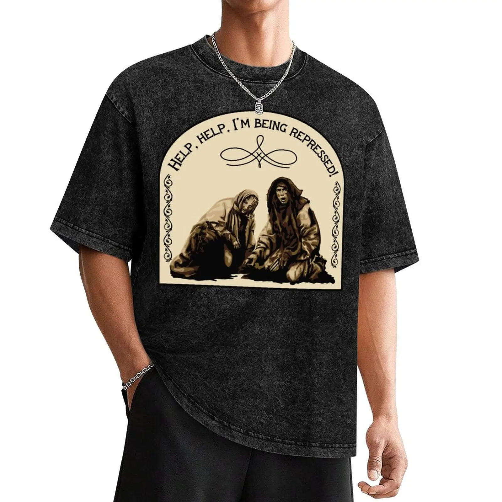 Футболка Holy Grail Peasant Being Repressed футболки большого размера рубашка в стиле аниме