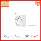 2-сторонний пульт дистанционного управления XIAOMI MiNi DIY, умный модуль выключателя Wi-Fi, работает с приложением Tuya Smart life, Alexa Echo Google Home.