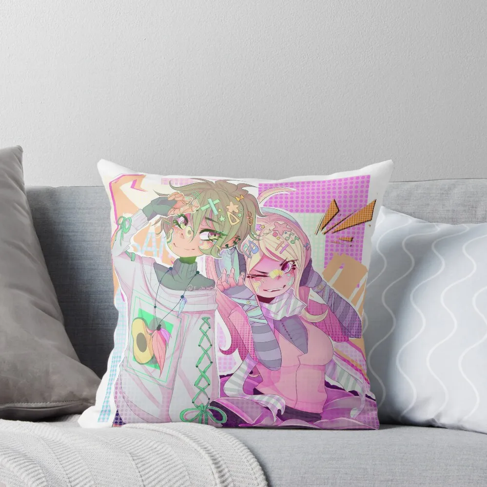 10 aro Amami - Kaede Akamatsu [Pastel Amamatsu Danganronpa v3] декоративная подушка Рождественская