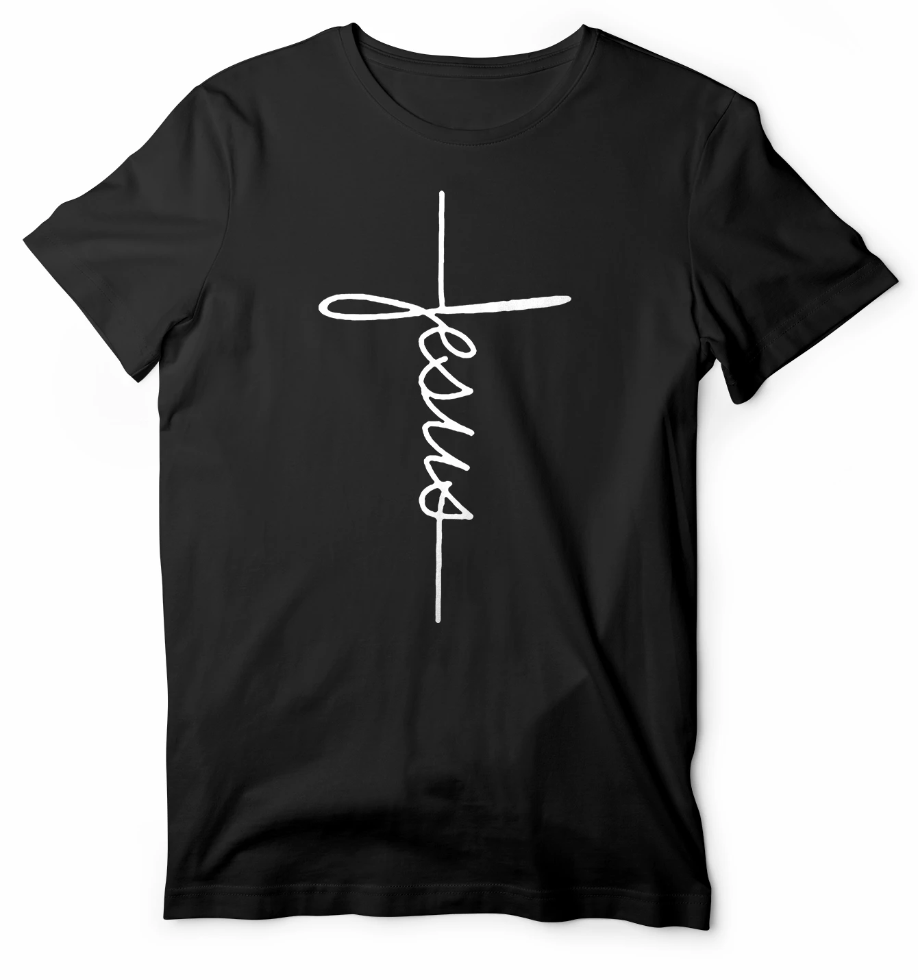 

Forgiven Shirt, Vertical Jesus Cross Christians Gift T Shirt. Short Sleeve 100% Cotton Casual T-shirts Loose Top Size S-3XL