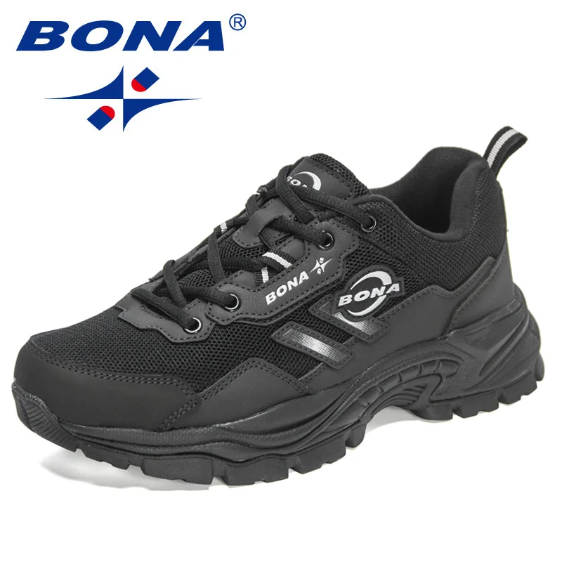 

BONA 2022 New Designers Classical Running Shoes Men Comfort Outdoor Breathable Flats Jogging Sport Shoes Man Walking Footwear