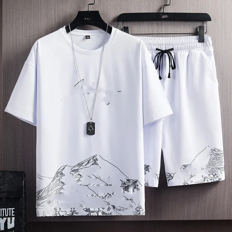 

Пикантная Пижама, футболка с рукавом, летний облегающий корейский комплект из двух предметов, одежда для сна, комплект с принтом