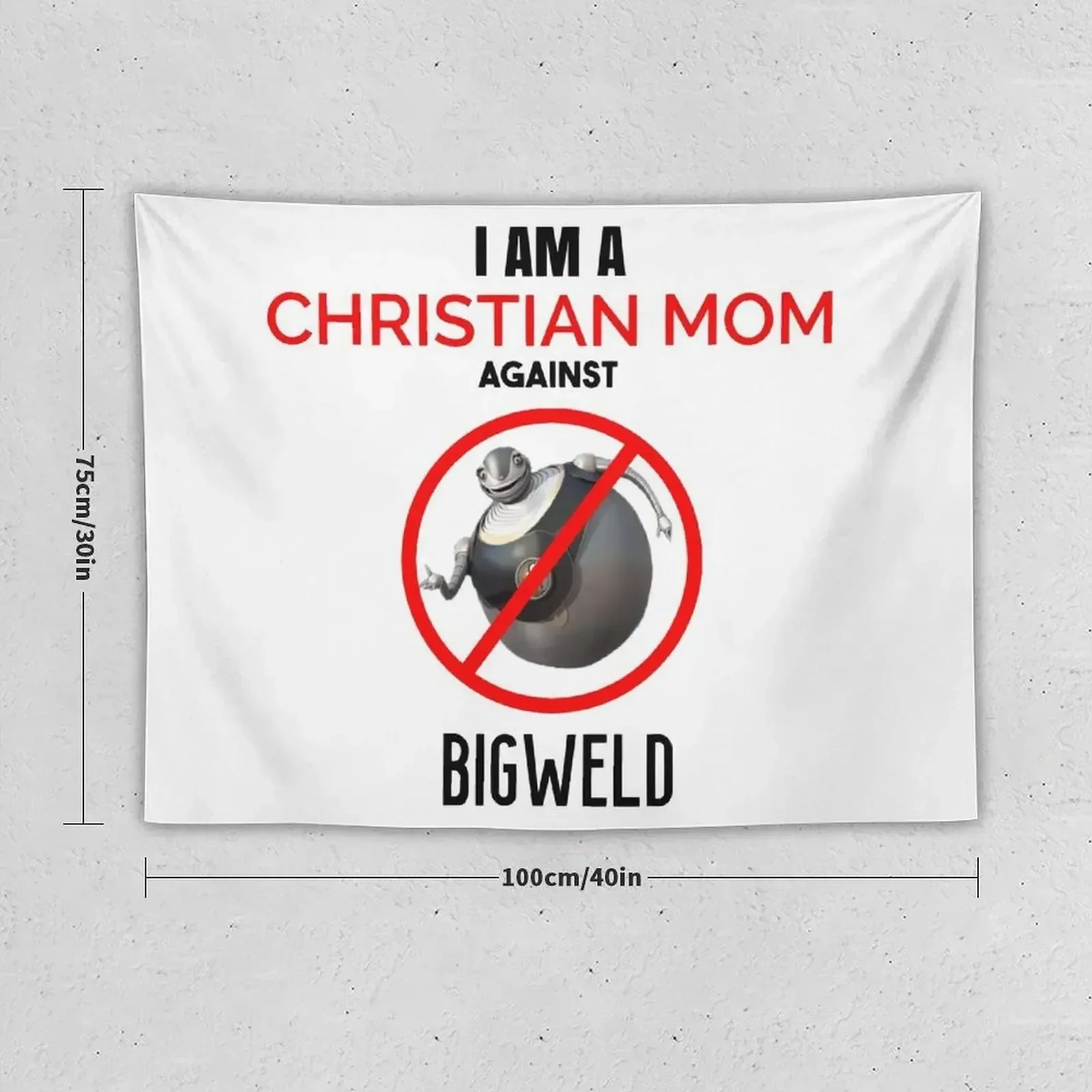 Христианская мама против БОЛЬШОЙ Гобелен Украшения комнаты Эстетические