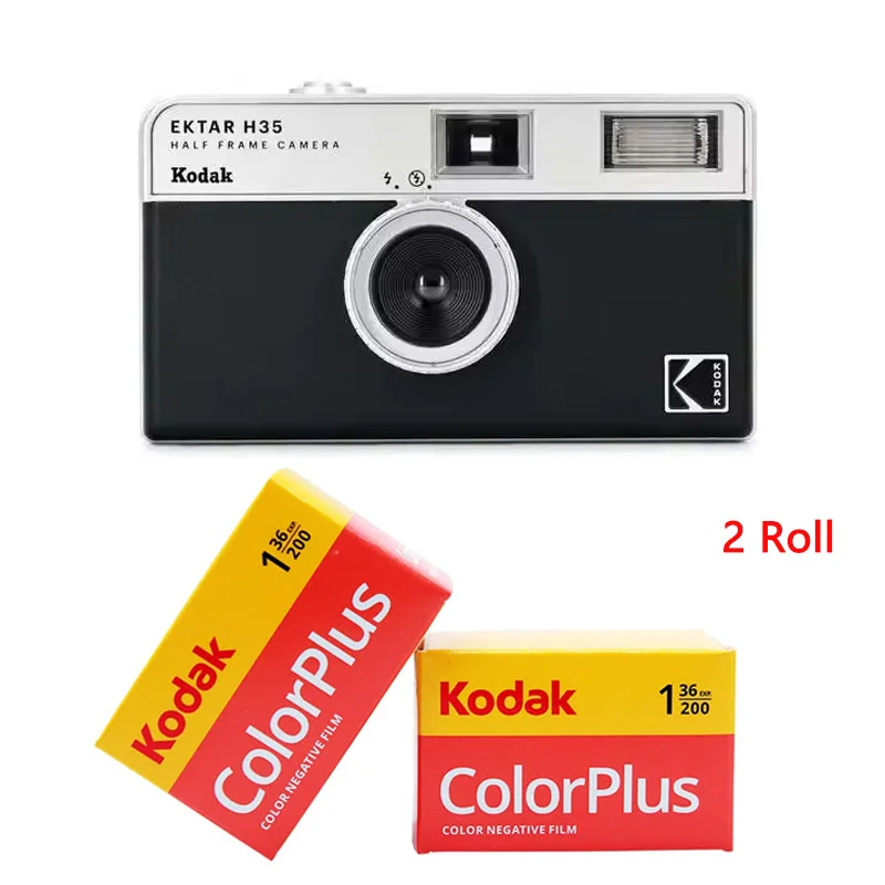 Фото Плёночная камера KODAK EKTAR H35N x BT21 H35N 35 мм, полнокадровая, с вспышкой, многоразовая, для пленки ColorPlus, 2026 год №1