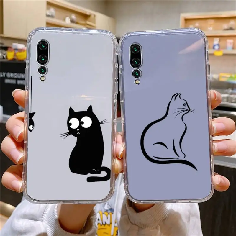 

Cat Pattern Transparent Phone Case For Xiaomi 11 Redmi Note 11pro5G 8T 9A 9S 12S K30 10T Pro Ultra K40pro Transparent Case