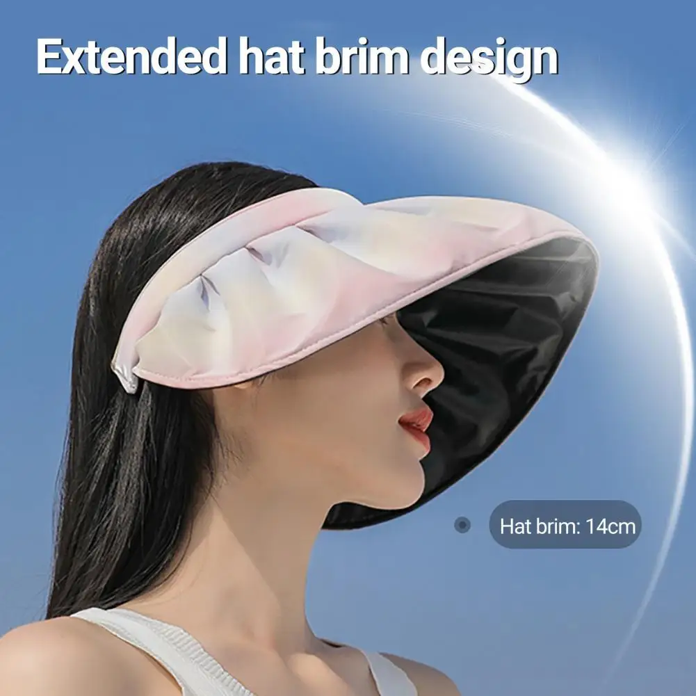 

High-quality Women Sunhat Soft Breathable Summer Shell Shape Sun Visor Cap Women Headgear Sun Visor Cap Sports Hat
