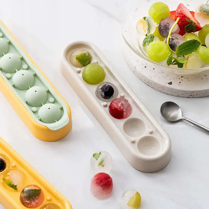 

Ice Tray Ball Mold Food Grade with Lid for Kids Supplementary Food Ice Cream Tools