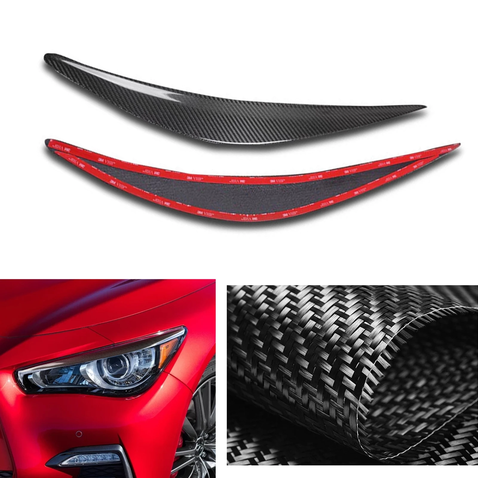 

Налобный фонарь для INFINITI Q50 S 2014-2023 из углеродного волокна