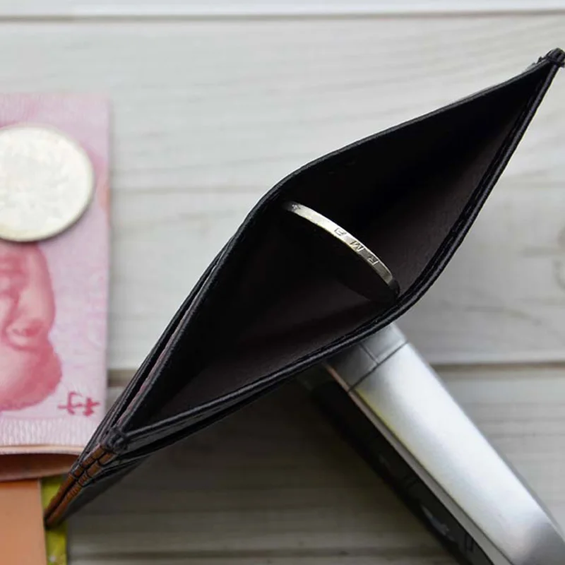 Free Custom Name 100% Genuine Leather ID Card Holders Colorful Cowhide Coin Purse Bus Bank Credit Card Case Multi Slot Gift DIY