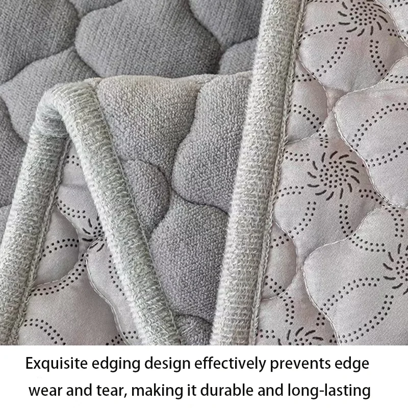 Зимние теплые молочные бархатные наматрасники Толстые для кровати Покрывало