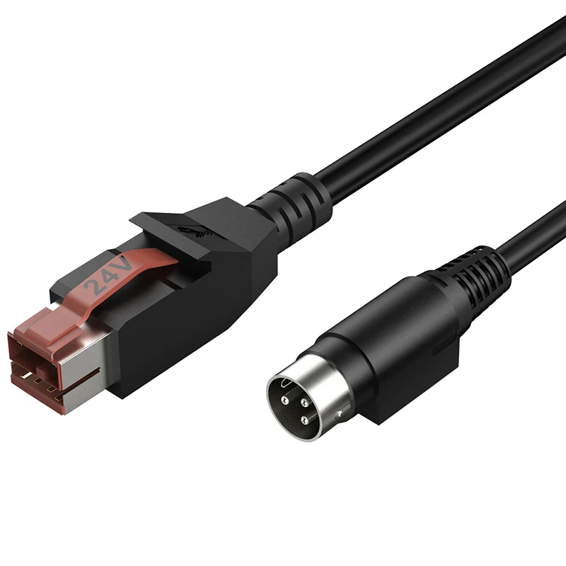 Мощность 24 В USB к адаптеру принтера Din3p Розничный кабель для систем IBM POS Кабель EDG