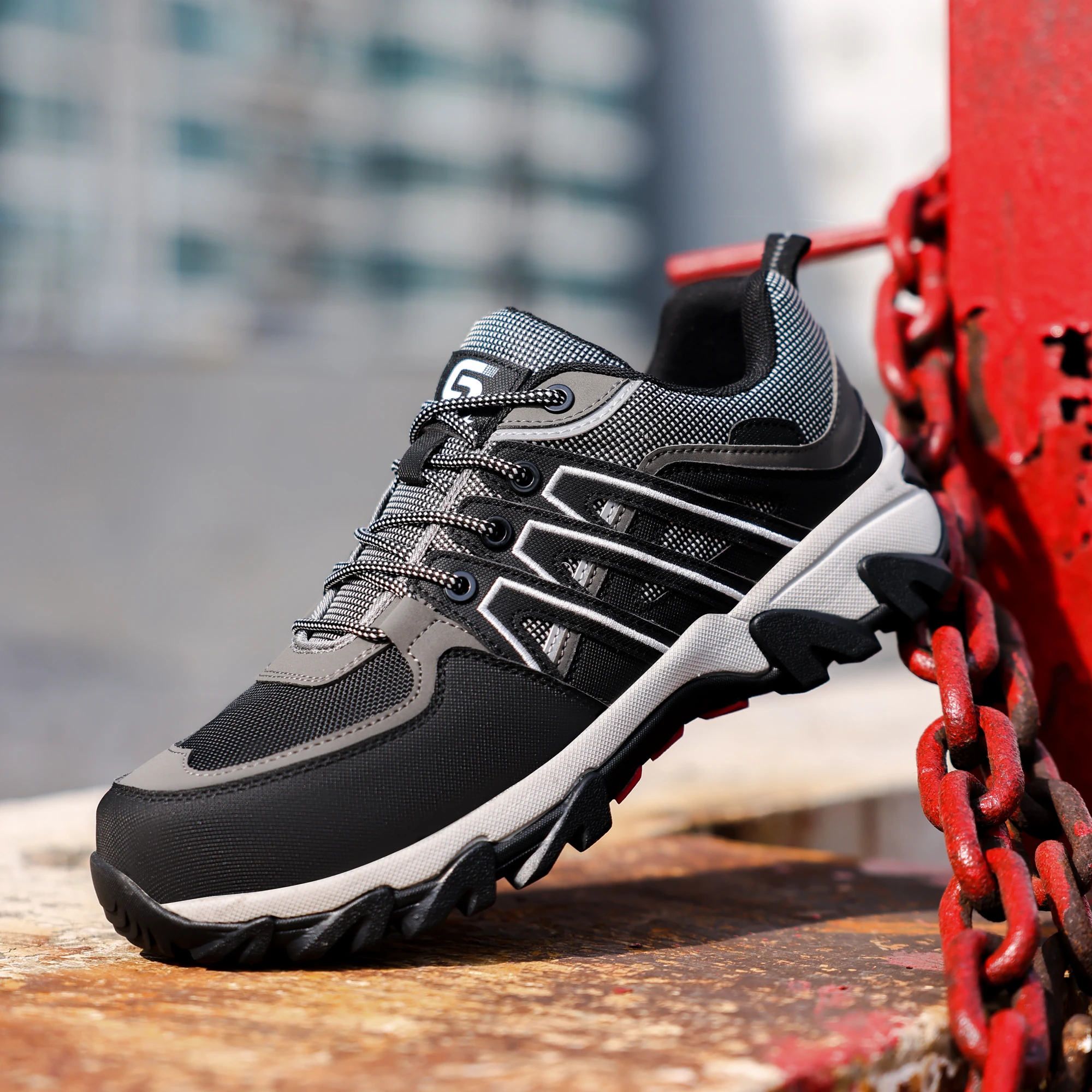 Рабочие ботинки GUYISA защитная обувь изоляция 10 кВ стальной носок размер 37-45 черный