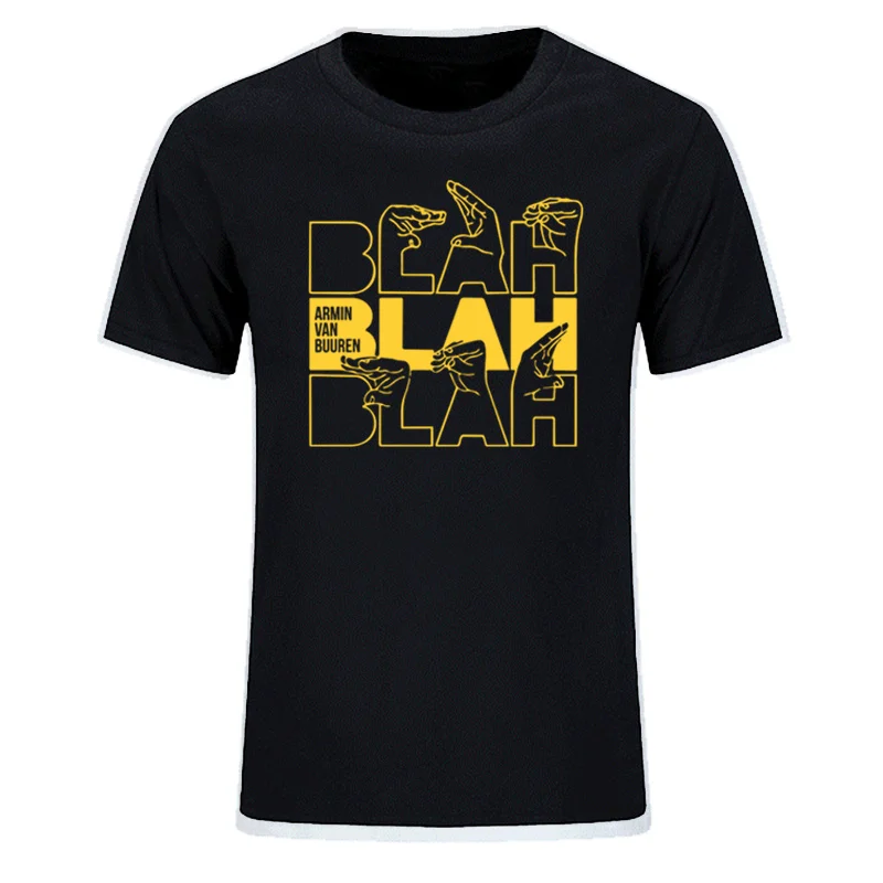 

Summer ARMIN VAN BUUREN BLAH TShirt Trance Music Fans Cool Casual Tops DJ Men Women Short Sleeve Fashion Letters Graphic Tshirts