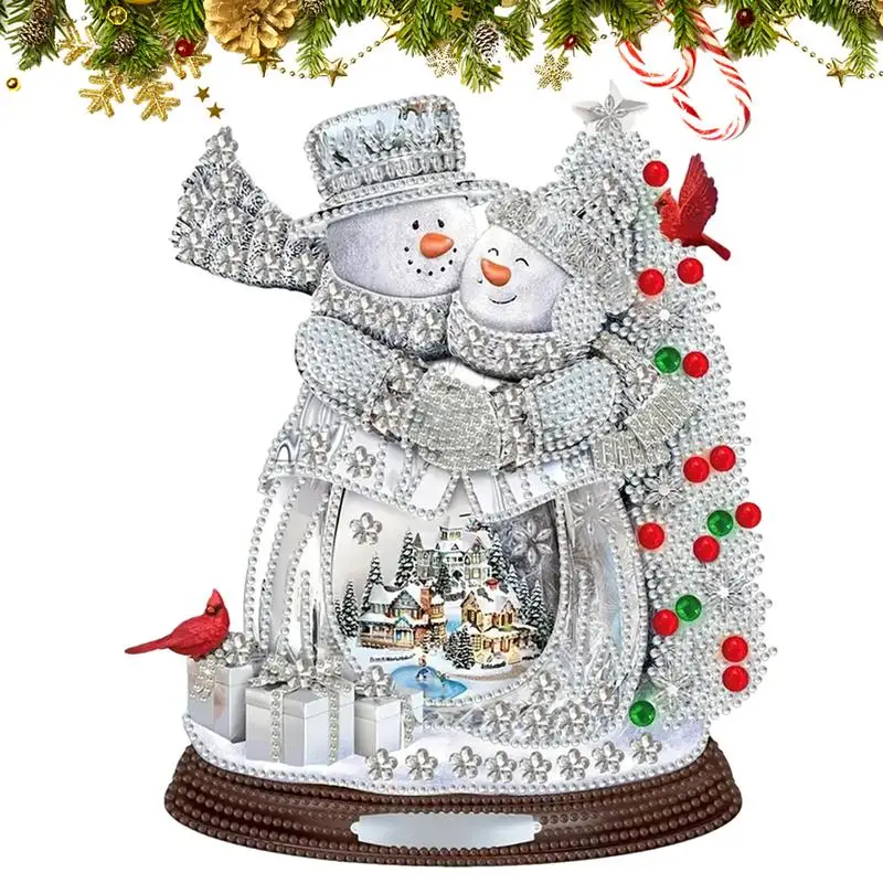 

Painting Christmas Snowman Acrylic Painting Kits Waterproof 5D DIY Rhinestone Art Painting Craft Kit For Home Living Room