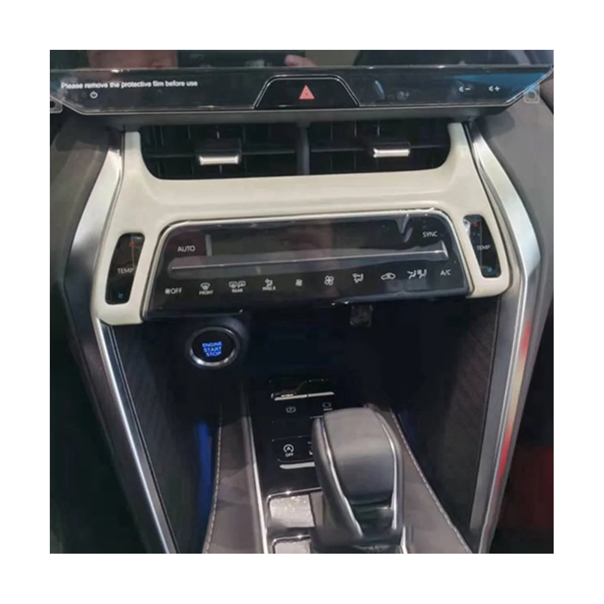 Для Toyota Harrier Venza XU80 2020 2021 2022 углеродное волокно центральное управление автомобиля