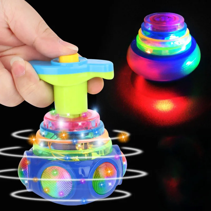 

New Children's Luminescent Toys Lights Music Gyroscope Rotating Toys Boys and Girls Random Color One Pack