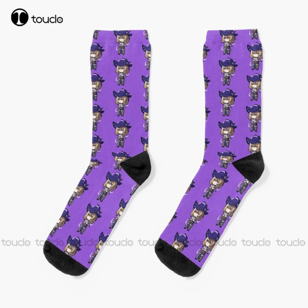 

Chibi Lisa - Socks Womens Winter Socks Street Skateboard Socks 360° Digital Print Design Cute Socks Creative Funny Socks