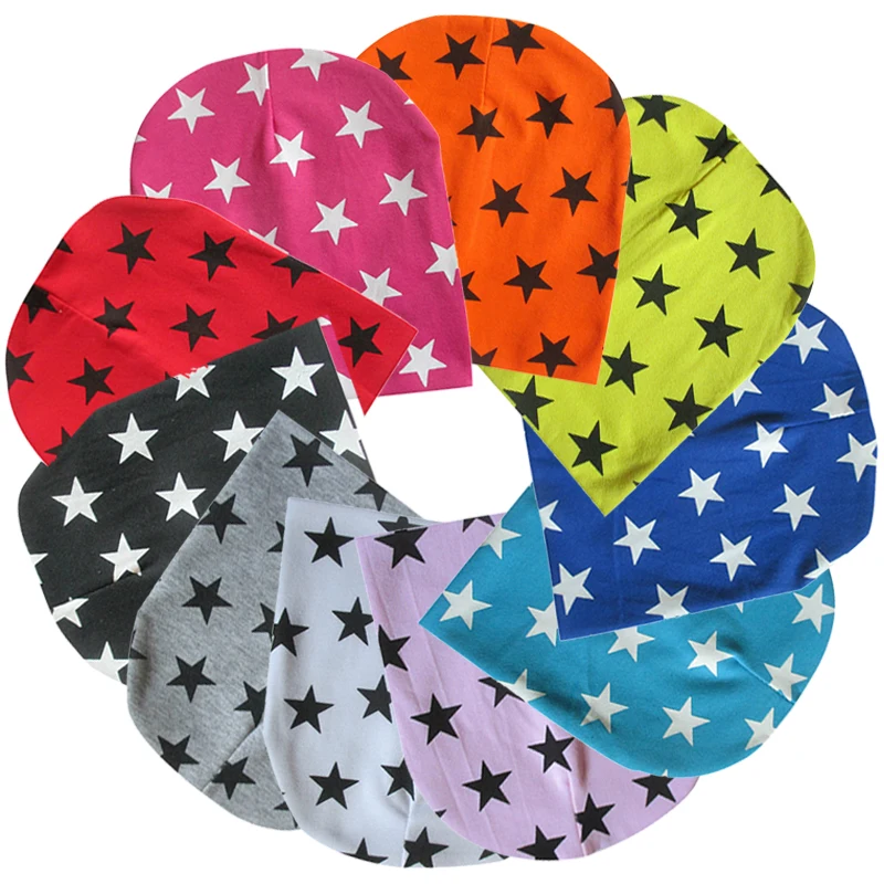 

Шапка-бини для младенцев, с принтом звезд, на весну/осень